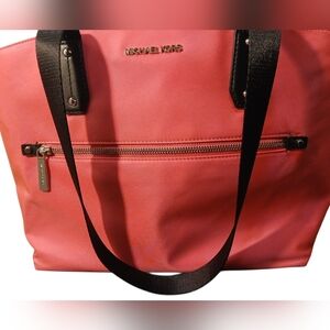 Michael Kors - NWT, Hot Pink Polly Bag, 2 Zippered Pockets, 1 Open Pocket,